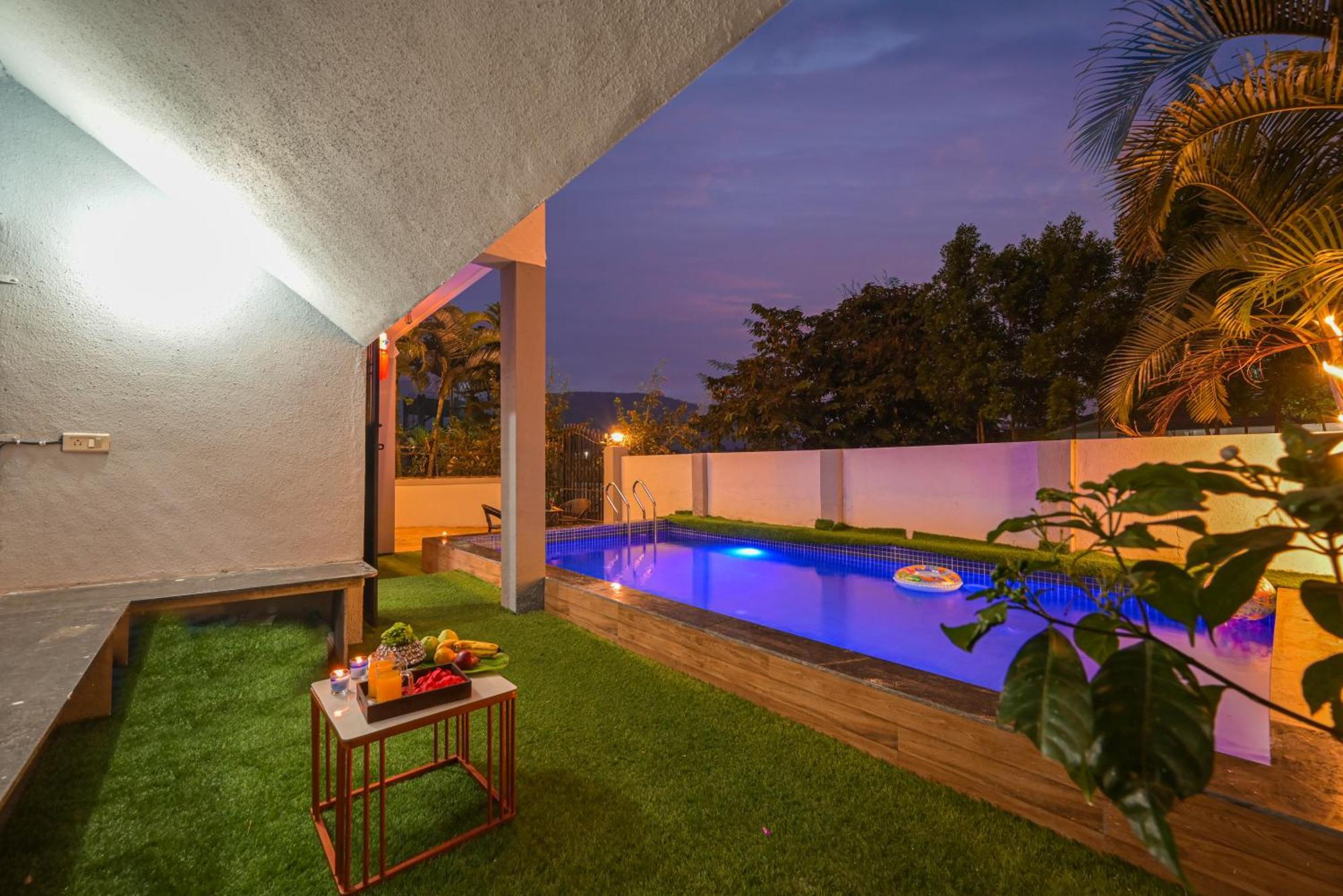 Ll Empyrean Stay II Luxury Ll Celestial Unicorn Villa Ll 3Bhk Ll Ac Ll Private Big Pool Ll Lonavala Eksteriør billede